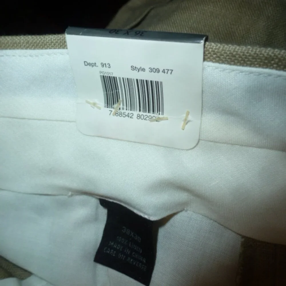 HH Modern Men’s Linen Dress Pants | Size 36x30 | NWT | Pleated | Relaxed Fit
